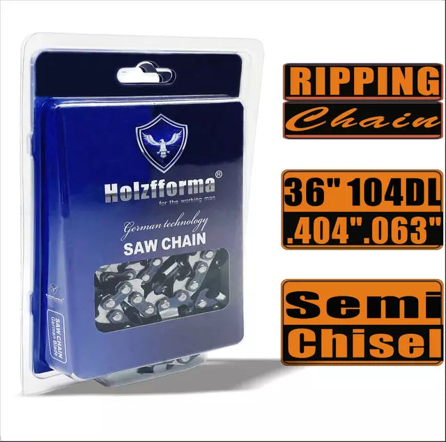 Holzfforma 36inch Semi Chisel Ripping Chain .404" .063" (1.6mm) 104DL