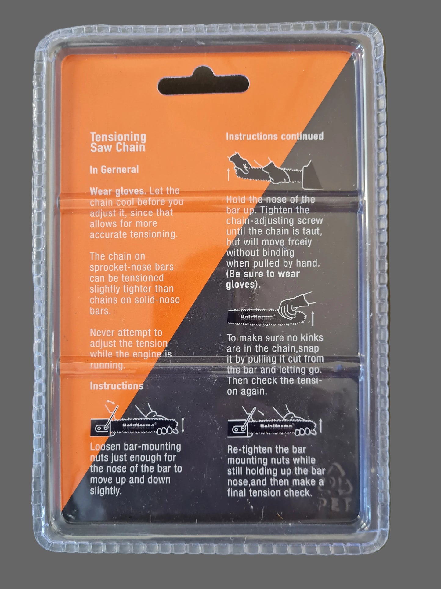 Holzfforma 18inch .325" .063"(1.6mm) 68DL Full Chisel Saw Chain