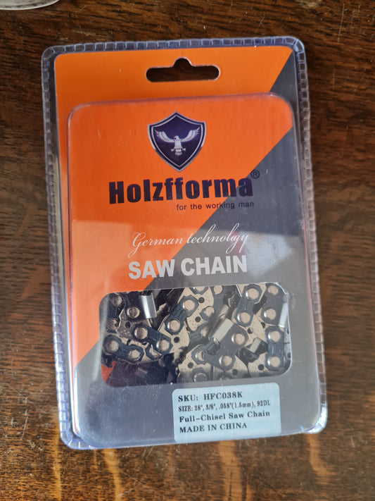 Holzfforma 28inch 3/8" .058"(1.5mm) 92DL Full Chisel Saw Chain 591143492