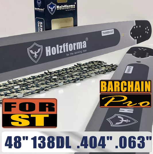 Holzfforma 48inch 404 .063 138DL Guide Bar & Saw Chain For Stihl MS880 088 070 090 084 076 075 051 050 Chainsaw