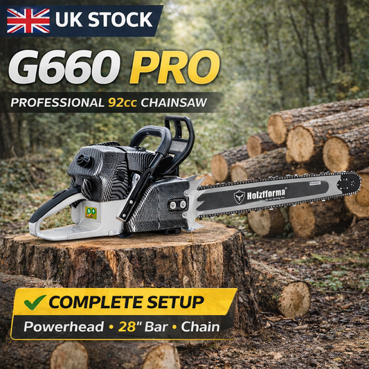 Holzfforma G660 PRO Chainsaw with 28" bar and chain - UK Stock | Fast Delivery